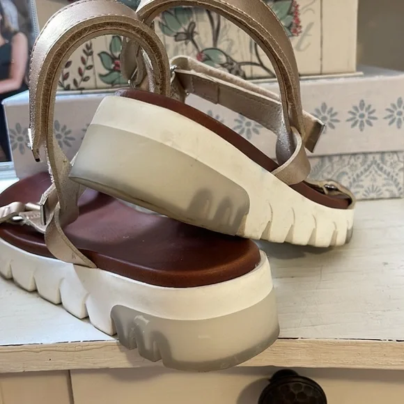 Altar’d State gold sandals - Picture 3 of 4